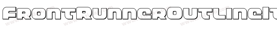 FrontRunnerOutlineItalic-Mglp字体转换