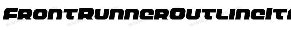FrontRunnerOutlineItalic-Mglp字体转换