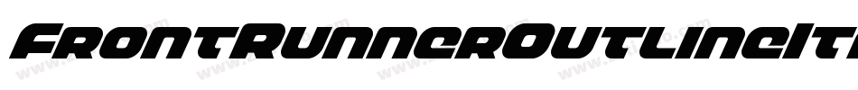 FrontRunnerOutlineItalic-Mglp字体转换