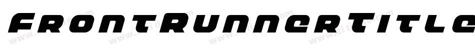 FrontRunnerTitleItalic-w0L2字体转换