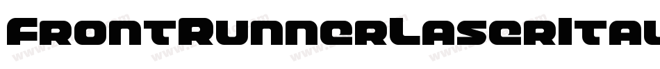 FrontRunnerLaserItalic-8GBM字体转换