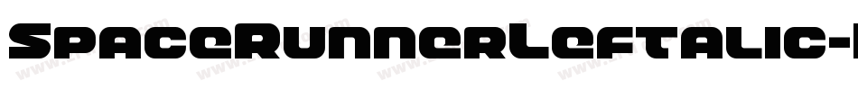 SpaceRunnerLeftalic-K775o字体转换