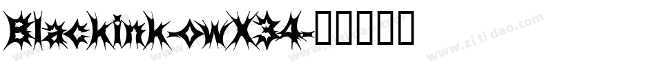 Blackink-owX34字体转换