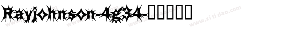 Rayjohnson-4g34字体转换