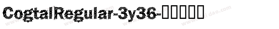 CogtalRegular-3y36字体转换