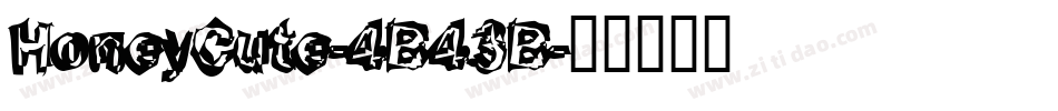 HoneyCute-4B43B字体转换