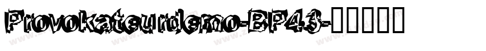 Provokateurdemo-BP43字体转换
