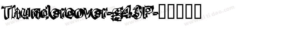 Thundercover-g43P字体转换