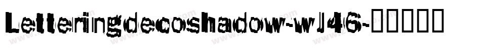 Letteringdecoshadow-wJ46字体转换