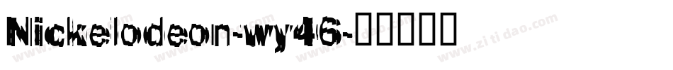 Nickelodeon-wy46字体转换