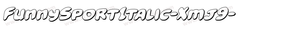 FunnySportItalic-Xmj9字体转换