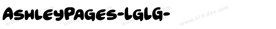 AshleyPages-LgLG字体转换