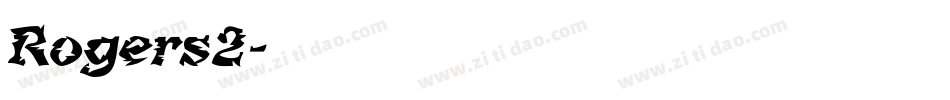 Rogers2字体转换