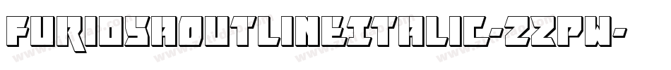 FuriosaOutlineItalic-zZPw字体转换