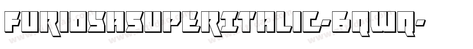 FuriosaSuperItalic-6qWq字体转换