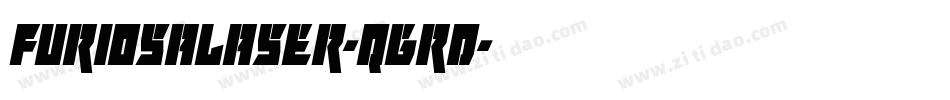 FuriosaLaser-qgrd字体转换