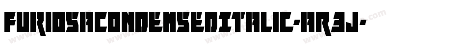 FuriosaCondensedItalic-aR3J字体转换