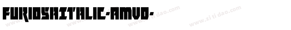 FuriosaItalic-AMVD字体转换