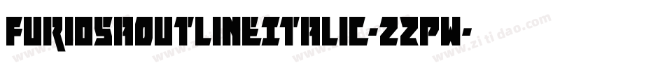 FuriosaOutlineItalic-zZPw字体转换