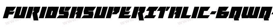 FuriosaSuperItalic-6qWq字体转换