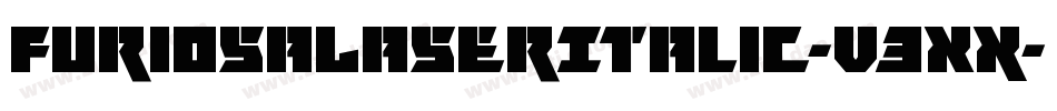 FuriosaLaserItalic-V3Xx字体转换