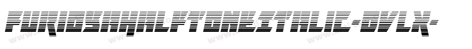 FuriosaHalftoneItalic-Dvlx字体转换