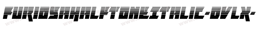 FuriosaHalftoneItalic-Dvlx字体转换