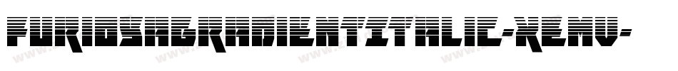 FuriosaGradientItalic-xEmV字体转换