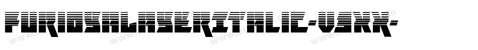 FuriosaLaserItalic-V3Xx字体转换
