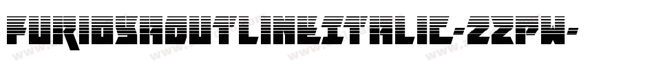 FuriosaOutlineItalic-zZPw字体转换