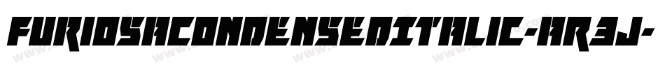 FuriosaCondensedItalic-aR3J字体转换