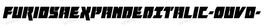 FuriosaExpandedItalic-O0vo字体转换