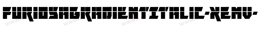 FuriosaGradientItalic-xEmV字体转换
