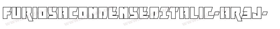 FuriosaCondensedItalic-aR3J字体转换
