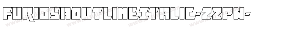 FuriosaOutlineItalic-zZPw字体转换