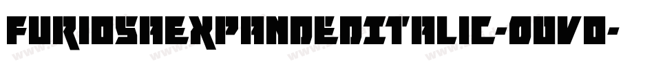 FuriosaExpandedItalic-O0vo字体转换