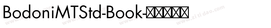 BodoniMTStd-Book字体转换