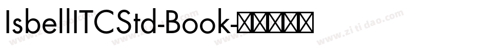 IsbellITCStd-Book字体转换