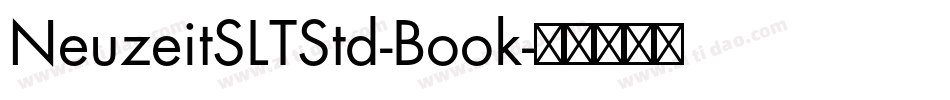 NeuzeitSLTStd-Book字体转换