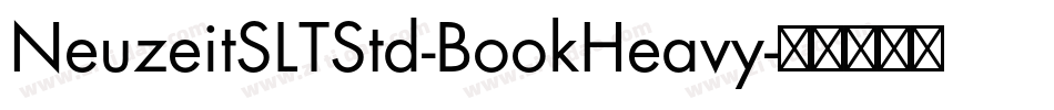 NeuzeitSLTStd-BookHeavy字体转换