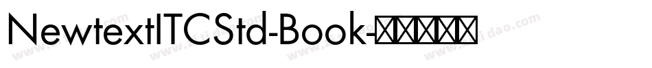 NewtextITCStd-Book字体转换