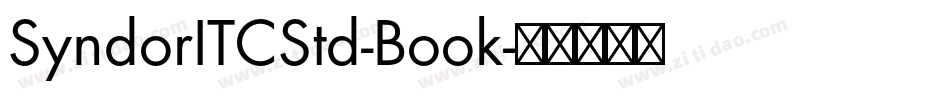 SyndorITCStd-Book字体转换