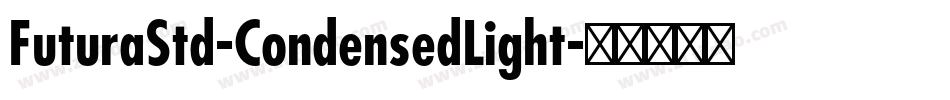 FuturaStd-CondensedLight字体转换