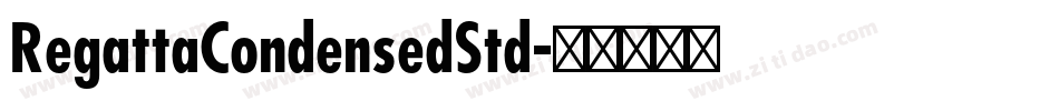 RegattaCondensedStd字体转换