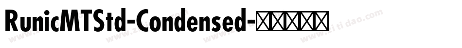 RunicMTStd-Condensed字体转换