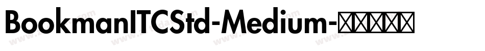 BookmanITCStd-Medium字体转换