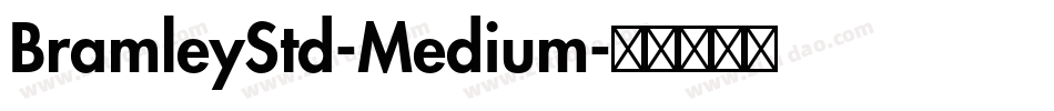 BramleyStd-Medium字体转换