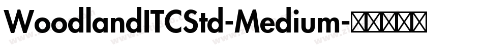 WoodlandITCStd-Medium字体转换