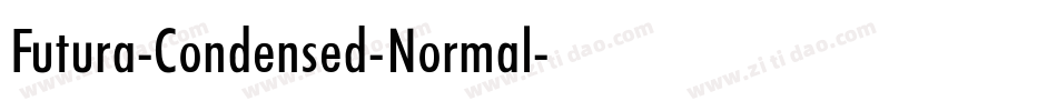Futura-Condensed-Normal字体转换