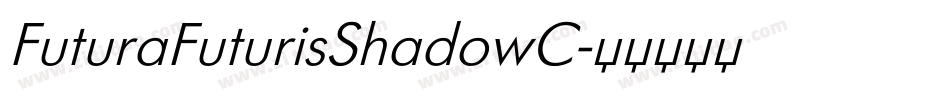 FuturaFuturisShadowC字体转换